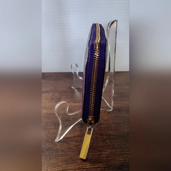 Tory Burch Purple Leather Wallet - Picture 4 of 10